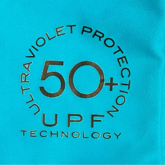 Maui and Sons Size: Small Unisex UPF 50+ Blue Short Sleeve Rash Guard Swim Top - Picture 3 of 9